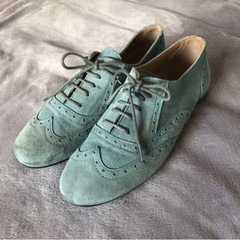 【スウェード】レースアップシューズ@パリで購入