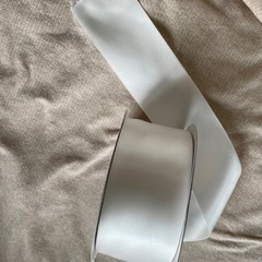 //美品//SHINDO両面サテンリボンテープ50mmロールオフホワイト東京堂の画像