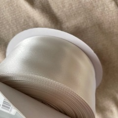 //美品//SHINDO両面サテンリボンテープ50mmロールオフホワイト東京堂の画像