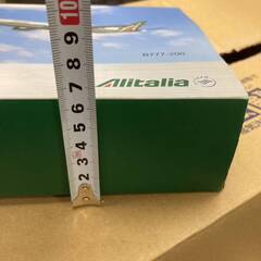 アリタリア航空 ダイキャスト製 B777-200 I-DISA 非売品 Alitalia 未使用 旅客機 金属製 飛行機の画像