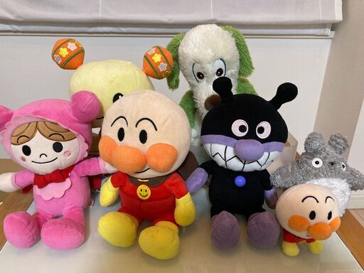 【値下げ】アンパンマン、わんわんぬいぐるみ、パズル、ことば図鑑DX、その他グッズ
