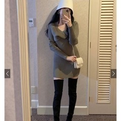 GRL 太ヒールニーハイブーツの画像