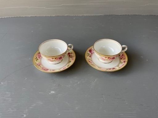 【美品】Noritake ノリタケ カップ&ソーサー ティーカップ ティーセットbone china HERTFORD 4861 洋食器