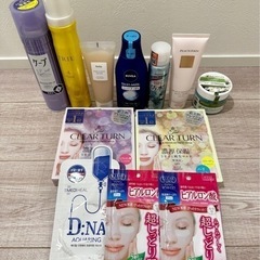 【12点セット】ハクスリー ピーチジョン ニベア クリアターン KOSE スキンケア コスメ パック クリーム ケープ等 まとめ売りの画像