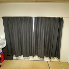 1級遮光カーテン　ダークグレー　一級遮光カーテン
