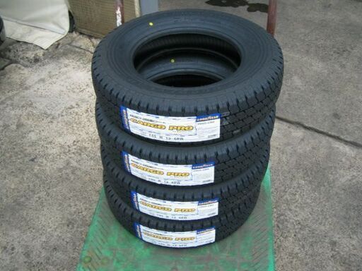 【脱着込み】新品タイヤ4本セット 145R12-6PR 軽トラック 軽バン グッドイヤー