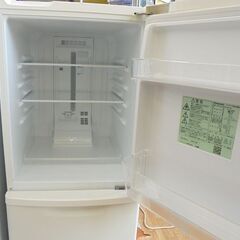 札幌白石区 マットバニラホワイト 138L 2ドア冷蔵庫 2019年製