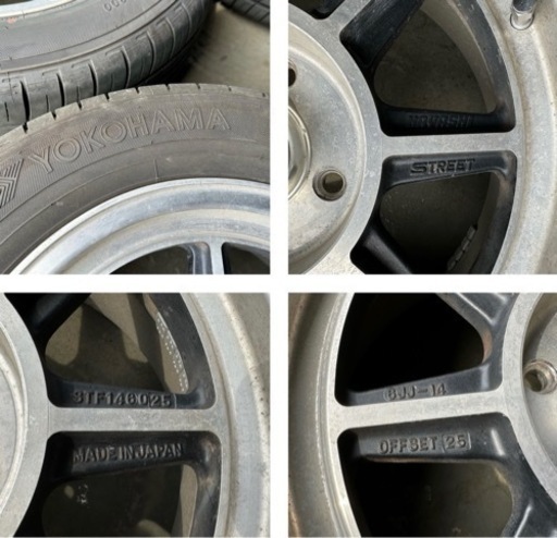 No.740 HAYASHI RACING ハヤシレーシング 195/60R14 86H 14インチホイール 6JJ-14 25 4本