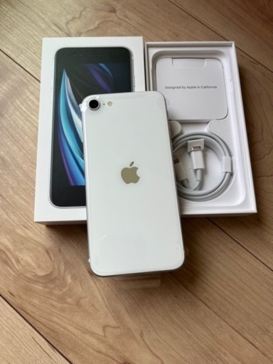 【新品未使用】iPhone SE 第2世代 128GB ホワイトフィルム付き