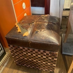 革ばり椅子　無料で差し上げます。