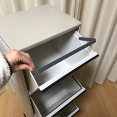 3段 分別ダストボックス　キャスター付きの画像