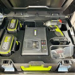 🔨美品!! WORX(ワークス) 20Vインパクトドライバー🔧 定価￥39,900🔧  2022年 WU29ID🔨6221 の画像