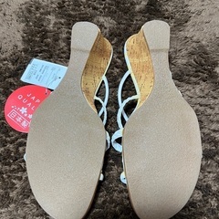 ⭐️値下げ　新品ミュール　ホワイトLL タグ付きの画像