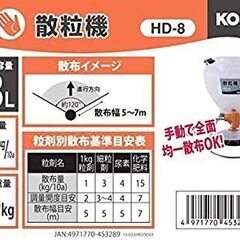 ②太陽光発電の除草剤散布に最適！手動式 散粒機 タンク容量 8L 除草剤 農薬 種子 肥料 均一 散布 胸掛式の画像
