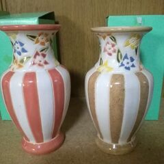 花瓶2個セット　インテリア　未使用　お部屋　リビング　玄関等に　