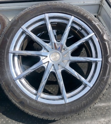 【バリ溝】キャデラック エスカレード 22インチ×9.0j ET20★285/45R22 タイヤ&ホイール【バリ山】