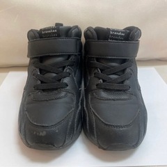 branshes ハイカットスニーカー　黒　19cmの画像