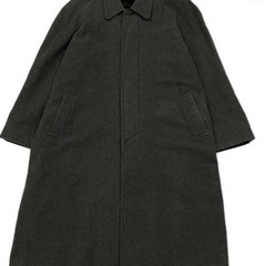 イタリア製生地使用 ステンカラーコート カシミア混 メンズ7 グレー系