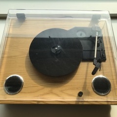 購入者決定　レコード　動作OK インテリア　おしゃれ　スピーカー内蔵の画像