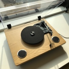 購入者決定　レコード　動作OK インテリア　おしゃれ　スピーカー内蔵の画像