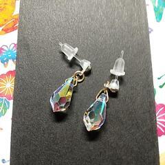 最後の１点‼️クリスタルオーロラ　ピアス🎀ハンドメイドの画像