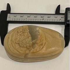 アフガンニスタンジェイド  孔雀天然石彫刻 Afghanistan Jade 動物の画像