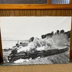 蒸気機関車　写真パネル　２枚セットの画像