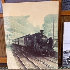 蒸気機関車　写真パネル　２枚セットの画像