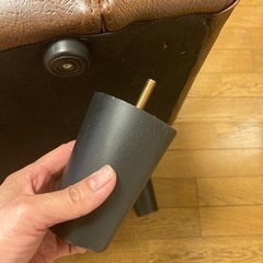 新大宮駅まで引き取りに来れる方‼️美品✨ ヴィンテージレザー調2人掛けソファの画像