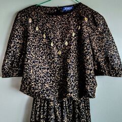 ロング丈ワンピース レトロの画像