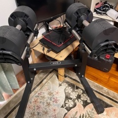 [筋トレ、ダンベル]フレックスベル32kg 2kg刻み　2個セット　専用スタンド