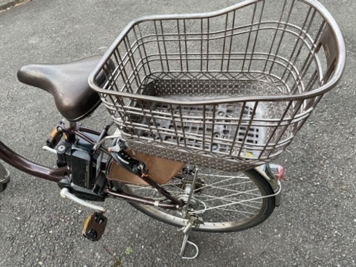 ブリヂストン電動アシスト自転車！整備済み！大容量後ろカゴ付！2016フロンティア