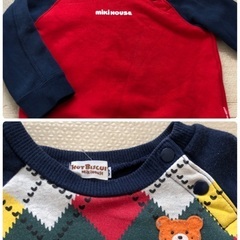 キッズ、ベビー服80サイズ　男の子　秋、冬用　有名ブランド ミキハウス  mikiHouse、maarookあり　全13着の画像