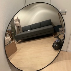 LINDBYN リンドビーン ミラー, IKEA, ブラックの画像