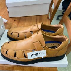 【リサイクルショップ　ピカソ　小松原】未使用 紳士軽量爽快シューズ 26.0cm Pierucci/ピエルッチ HY7000 メンズ キャメル★4359★の画像