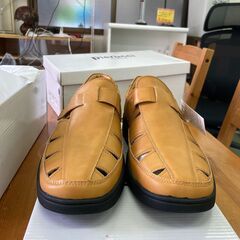 【リサイクルショップ　ピカソ　小松原】未使用 紳士軽量爽快シューズ 26.0cm Pierucci/ピエルッチ HY7000 メンズ キャメル★4359★の画像