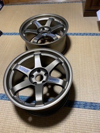 RAYS te37 18インチ 9J 114.3 2本セット