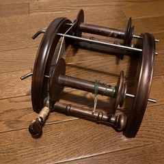 紡毛機　糸車　紡ぎ車の画像