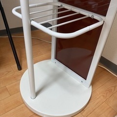 【お譲り先決定】回転式 姿見 ハンガーラック付きの画像