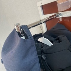 【お譲り先決定】回転式 姿見 ハンガーラック付きの画像