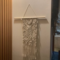 マクラメタペストリー　ハンドメイド