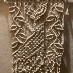 マクラメタペストリー　ハンドメイドの画像