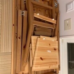 JOKKMOKK ヨックモック テーブル＆チェア4脚, アンティークステインの画像