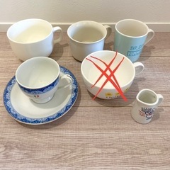 【美品】コップ グラス ティーカップ ソーサー ミルクピッチャー...