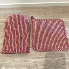 【美品】鍋敷き ミトン 2個セット