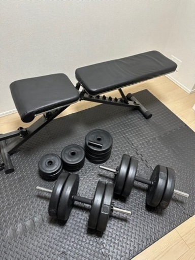 30kg*2セット　トレーニングベンチ