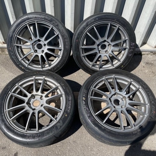 RAYS GRAM LIGHTS レイズ グラムライツ 17×7J +43 5H 114.3 ナンカン AR-1 215/45 中古