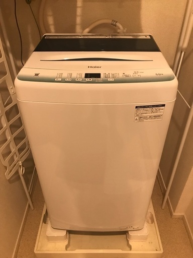 ハイアール　全自動電気洗濯機と冷蔵庫のセット