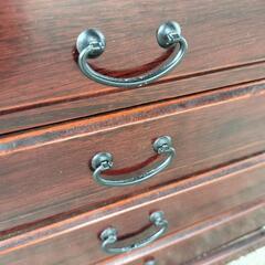 木製収納　小引き出し5段　小さな引き出しの画像