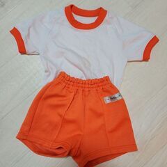 【格安】子供用体操服上下セット　110㎝　オレンジ　90～100...
